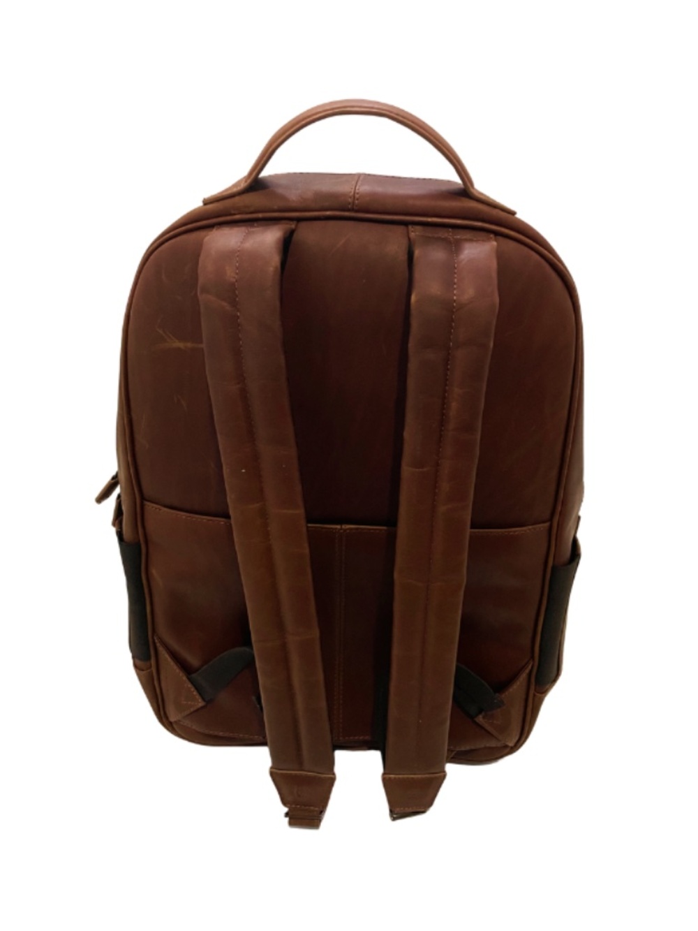Johnston & Murphy Unisex Rhodes Backpack in Brown Full Grain Leather - Picture 5 of 7